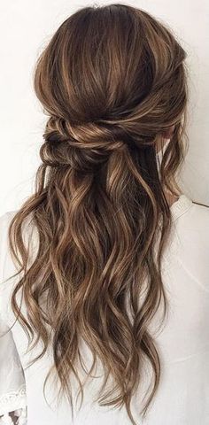 Halfway Up Hairstyles, Half Pony Hairstyles, Half Pony, Pony Hairstyles, Bohemian Hairstyles, Half Updo, Haircuts For Long Hair, Hairstyles Ideas, Wedding Hair And Makeup