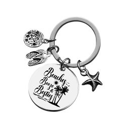 Girls Trip Keychain - Beach Booze, Besties Girls Trip Gift Ideas, Girls Weekend Gifts Bags, Trip Gift Ideas, Girls Weekend Gifts, Velvet Bags, Girls Trip Gifts, Inexpensive Gifts, Funny Keychain, Inexpensive Jewelry