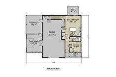 the floor plan for this home shows the living area and kitchen areas, as well as the