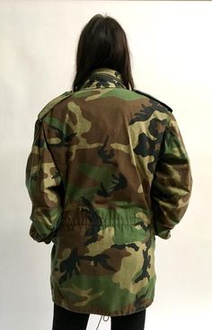 Classic camo army jacket in a midweight. Easy, goes with everything casual cotton coat. Nicely broken in and worn. Best fits S/MMeasurements:Shoulders: 18.5inBust: 20.5inWaist: 20inHips: 22inLength: 29.5inSleeve length: 23.5in Combat Style Camouflage Utility Jacket For Fall, Fall Combat Camouflage Utility Jacket, Combat Style Long Sleeve Parka, Camouflage Long Sleeve Utility Jacket For Hunting, Combat Style Long Sleeve Utility Jacket For Hunting, Fall Hunting Combat Utility Jacket, Military Style Parka For Fall Events, Fall Combat Utility Jacket For Hunting, Casual Camouflage Outerwear For Hunting