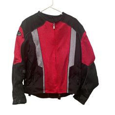 Joe Rocket Mesh Motorcycle Jacket Mens M Red Black | eBay Motorcycle Jacket Mens, Rocket, Motorcycle Jacket, Mens Jackets, Black And Red, Mesh, Red, Black