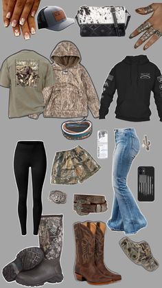 Country Christmas Gifts For Teens, Country Closet Ideas, Country Christmas List Ideas, Western Christmas Wishlist, Comfy Country Outfits, Mudding Outfit, Western Outfits Fall, Hunting Outfits For Women