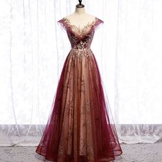 Red Tulle Prom Dress, Gold Wedding Dresses, Dresses For 2022, Red And Gold Wedding, Red And Gold Dress, Ethereal Dress, Gold Wedding Dress, Blue Prom Dress, Gold Prom Dresses