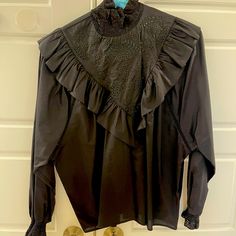 Bought And Tried On. Never Worn. Freshly Dry Cleaned It For Sale On Poshmark Blouse Black, Black Blouse, Blouses, Womens Tops, Brand New, For Sale, Women Shopping, Black, Color