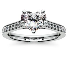 Heart Tulip Pave Diamond Engagement Ring in Platinum  http://www.brilliance.com/engagement-rings/tulip-pave-diamond-ring-platinum-1/4-ctw Pave Diamond Engagement Rings, Pave Diamond Ring, Diamond Ring Settings, Diamond Engagement Ring Set, Sparkle And Shine, Ring Setting, Engagement Ring Settings, Round Cut Diamond, Bling Bling