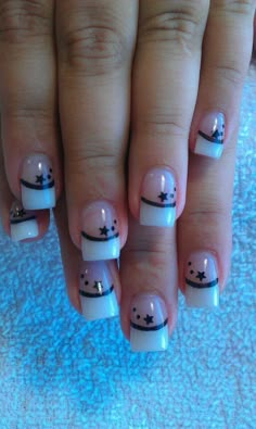 Star Nail Designs, Star Nail, Moon Nails, Nail Swag, Short Acrylic Nails Designs, Star Nails, Dream Nails