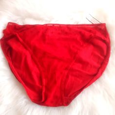 Victoria's Secret High Leg Brief Panties Shear Panel Red Polka Dots Red Bottoms For Summer Daywear, Victoria's Secret Red Bottoms For Summer, Victoria's Secret Red Summer Bottoms, Summer Red Bottoms By Victoria's Secret, Red Panels, Red Polka Dot, High Leg, Bright Red, Victoria Secret