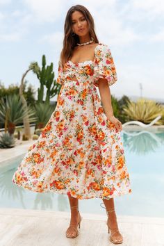 Stuck In Your Head Maxi Dress | Fortunate One Summer Vacation Maxi Dress For Brunch, Summer Maxi Dress For Brunch And Vacation, Summer Maxi Dress For Vacation Brunch, Casual Dress For Garden Party And Vacation, Vacation Maxi Dress For Garden Party, Vacation Midi Dress For Brunch, Floral Print Maxi Dress For Garden Party Vacation, Flowy Summer Dress For Garden Party, Vacation Brunch Midi Dress