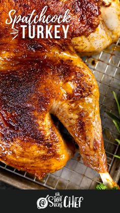 Image of a deliciously browned, spatchcock turkey. Spatchcock Turkey Recipe, Spatchcock Turkey, The Stay At Home Chef, Cooking Shows, Stay At Home Chef, Delicious Thanksgiving, Turkey Dinner, Health Dinner Recipes, Christmas Cooking