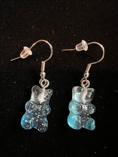 These fun and cute dangling earrings are perfect for women or little girls. The hook is hypoallergenic stainless steel. The gummy bear is plastic. Le Crochet, Gummy Bear, Dangling Earrings, Gummy Bears, Blue Glitter, Jewelry Earrings Dangle, Etsy Earrings, Dangle Drop Earrings, Dangle Earrings