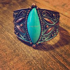 Gorgeous Detailed Boho Style Cuff Bracelet. Beautiful Designs. Adjustable Bohemian Nickel-free Cuff Bracelet, Adjustable Turquoise Metal Cuff Bracelet, Adjustable Patina Cuff Jewelry, Nickel-free Bohemian Cuff Bracelet, Adjustable Southwestern Cuff Bracelet, Southwestern Adjustable Cuff Bracelet, Nickel Free Adjustable Southwestern Cuff Bracelet, Boho Cuff Bracelet, Mixed Metal Bracelets