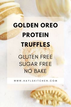 golden oreo protein truffles gluten free sugar free no bake