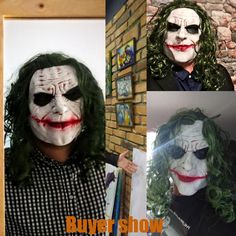 HAHAHA! Become the Joker, the supervillain and the archenemy of Batman with this Joker Cosplay Disguise. The whole Disguise comes with the red cut mouth and green hair. Pair it with a purple suit and you’ll have the full look! Highlights: Character: The Joker Material: Latex Size: One size (fits most of people) Occasion: Halloween, Party Masks, Celebrity   Package Includes: 1 X Joker Cosplay Disguise Green Costume Accessories For Cosplay Events, Green Cosplay Costume For Halloween, Green Cosplay Costume For Halloween Themed Events, Green Cosplay Costume For Costume Party And Cosplay Events, Horror Masks And Prosthetics For Cosplay Events, Horror Masks And Prosthetics For Themed And Cosplay Events, Halloween Fandom Cosplay Costume For Fan Conventions, Fandom Cosplay Costume For Halloween And Fan Conventions, Green Masks And Prosthetics For Halloween Costume Party