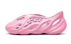 Pink Foam Runners, Yeezy Foam Runner Pink, Pink Yeezy Slides, Pink Running Shoes With Abzorb Midsole For Streetwear, Pink Running Shoes For Streetwear, Pink Breathable Running Shoes For Streetwear, Shoes Yezzy Slides, Yeezy Foam Runners