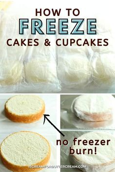 how to freeze cakes and cupcakes with no freezer burner or frosting