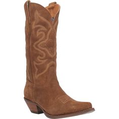 Dingo Women's Boot - Out West (Camel) - DI920-CA  Foot: Leather  Height: 13"  Insole: Hinged Cushion Insole  Outsole: Tpr Rubber  Toe: Snip  Heel: Unit Tall Western Boot, Dingo Boots, Suede Cowboy Boots, Womens Cowgirl Boots, Leather Cowgirl Boots, Everyday Boots, Styling Fashion, Out West, Western Design