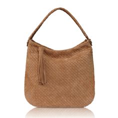 The Ziza Wonder Hobo - MILANER Woven Structure, Free Shopping, I Dress, Soft Leather, Caramel, Hand Weaving, Wonder, Italy, Leather