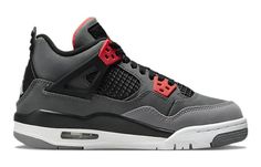 Fade-resistant Air Jordan 4 For Streetwear, Air Jordan 4 High-top For Sports, Durable High-top Air Jordan 4 For Sports, Fade-resistant High-top Air Jordan 4 For Sports, Air Jordan 4 Mid-top With Cushioned Footbed, Gray Air Jordan 4 Casual Sports Shoes, Gray Air Jordan 4 Casual Sneakers, Casual Gray Air Jordan 4 For Sports, Casual Gray High-top Air Jordan 4