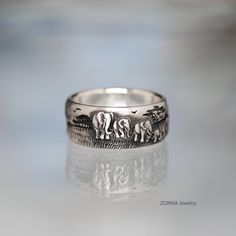 "Ring \"Seven Elephants\" - a must for good luck Patina (blackening) Hand Carving with Model Wax" Model Wax, Luck Symbol, Unicorn Ring, Symbol Of Luck, Good Luck Symbols, Fairy Ring, Beautiful Wooden Boxes, Elephant Ring, Unusual Gift