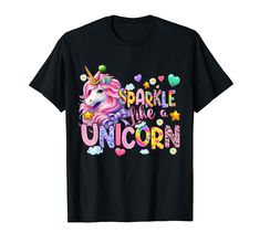 PRICES MAY VARY. Perfect colorful unicorn design for women who love unicorns. Every unicorn lover will like this beautiful unicorn costume for girls. Lightweight, Classic fit, Double-needle sleeve and bottom hem Unicorn Majestic, Brother Birthday Gift, Unicorn T Shirt, Unicorn Themed Birthday Party, Gifts For Your Sister, Unicorn Shirt, Birthday Girl Outfit, Unicorn Tshirt, Unicorn Gifts