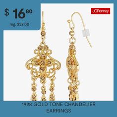 Perfect for a special occasion, these vintage inspired jewelry have enough sparkle to light up any room. Featuring a beautifully designed ornate frame with Smokey topaz colored crystals throughout. Glam up any your outfit with these special earrings.Bead Type: GlassEarring Back: French WireMetal Color: Gold ToneEarring Length: 2 InchEarring Width: 20.1mmCare: Wipe CleanEarrings Style: Chandelier EarringsMetal: AlloyCountry of Origin: Imported Special Earrings, Earrings Bead, Earrings Chandelier, Smokey Topaz, Vintage Inspired Jewelry, Topaz Color, Ornate Frame, Inspired Jewelry, Earrings Color