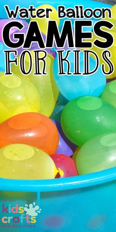 water balloon games for kids with text overlay