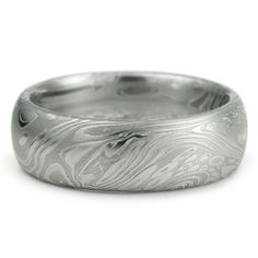 All New Styles and Designs.  Damascus Stainless Steel Mens Wedding Band by MokumeDamascusRings, $677.00 Artisan Engraved Ring For Wedding, Band Ring Designs, Damascus Steel Wedding Band, Wedding Ring Images, Waves Pattern, Men's Wedding Ring, Wave Pattern, Damascus Steel, Mens Wedding Bands