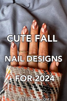 Nails Acrylic Fall Designs, Fall Boho Nails, Beginning Of Fall Nails, Boho Fall Nails, Short Fall Nail Designs, Short Fall Nail, Cute Fall Nail Designs