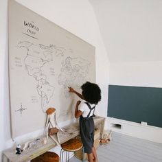 KEY DETAILS Created by Gathre. Learn more. Bonded leather. Hanging hardware not included. Designed in Lindon, UT. Made in China. World Map Tapestry, World Map Canvas, School Room, Trendy Bedroom, Kids Interior, Kids Room Design, Boy's Bedroom, Playroom Decor, Kids Playroom