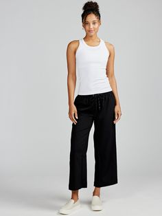 The Weekend Wide Leg Pant is your go-to choice for laid-back days. Crafted from lightweight fabric, it offers optimal comfort and freedom of movement. Its wide leg design ensures a relaxed fit, making it perfect for casual outings and leisurely strolls. With its versatility and effortless style, it's an essential addition to your wardrobe. It's also available with a longer 25" inseam. Everyday Relaxed Cotton Wide Leg Pants, Relaxed Cotton Wide Leg Pants For Everyday, Everyday Cotton Relaxed Wide Leg Pants, Cotton Relaxed Wide Leg Pants For Everyday, Versatile Wide Leg Sweatpants For Everyday, Relaxed Yoga Bottoms, Relaxed Fit Wide Leg Parachute Pants, Versatile Cotton Wide-leg Sweatpants, Casual Straight Leg Yoga Pants For Loungewear