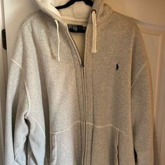 Lightly Used (Because I Live In The South And It Doesn’t Get Very Cold Here) Thick Ski Grade Zip Front Polo Hoodie. I May Have Worn This Jacket Twice. Very Good Condition And Very Rare. Ralph Lauren Zip Up, Polo Hoodie, Polo Jacket, Cream Hoodie, Ralph Lauren Menswear, Very Cold, Hoodie Outfit, Zip Up Hoodies, Dream Clothes