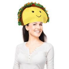 a woman wearing a mexican sombrero hat on her head