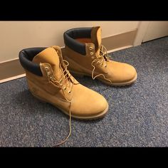 Size 11 Mens Timberland Boots. Worn Only Twice. One Small Pen Marking On The Toe Of One Of The Boots. Originally $185. Price Is Negotiable. Timberland Boots Outfit Mens, Timberland Boots Outfit, Timberland Waterproof Boots, Shoe Repair Shop, Timberland Waterproof, Yellow Boots, Boot Companies, Timberlands Shoes, Small Pen