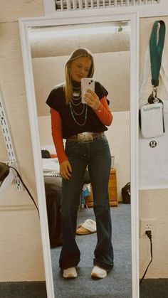 Hippie Western Outfits, Stockshow Outfits, Western Fall Outfits, Western Summer Outfits, Punchy Outfits, Country Western Outfits, Country Fits, Western Fits, Sweater Vest Outfit