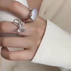 Size: Adjustable Trendy White Open Ring, Trendy Open Crystal Ring For Promise, Trendy Metal Crystal Open Ring, Trendy White Crystal Promise Ring, Trendy Open Crystal Ring, Trendy Silver Crystal Promise Ring, Trendy White Crystal Open Ring, Adjustable Trendy Crystal Ring With Metal Detail, Adjustable Trendy Crystal Ring