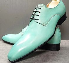 Introducing our Fashion Men's Leather Shoes in a Stylish Light Green and Black Design! Are you ready to elevate your style game? Fashion Men's Leather Shoess in a striking light green and black color combination are the perfect choice for the modern man who values elegance and sophistication. Whether you're dressing up for a wedding, making a statement in the office, or sealing the deal in a crucial business meeting, these lace-up pointed toe dress shoes are your ideal companions. Shoes Type: Ox Green Leather Sole Dress Shoes For Office, Classic Green Leather Office Shoes, Formal Green Lace-up Dress Shoes, Business Green Pointed Toe Dress Shoes, Office Green Dress Shoes With Rubber Sole, Green Dress Shoes With Rubber Sole For Office, Green Office Dress Shoes With Rubber Sole, Green Pointed Toe Dress Shoes, Green Wingtip Business Dress Shoes