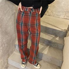 Grunge Non-stretch Pants For Streetwear, Non-stretch Grunge Pants For Streetwear, Non-stretch Grunge Style Fall Pants, Non-stretch Grunge Pants For Fall, Non-stretch Full Length Grunge Pants, Grunge Non-stretch Straight Leg Pants, Grunge Straight Leg Non-stretch Pants, Grunge Style Non-stretch Straight Leg Pants, Non-stretch Grunge Cotton Pants