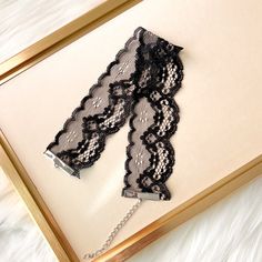 Take your choker to a whole new level with our Alexis Lace Choker. This choker features intricately woven lace. Pair this choker with your outfit of the day for a romantic look that only lace can bring. Color: White or Black About 15 in. at its longest