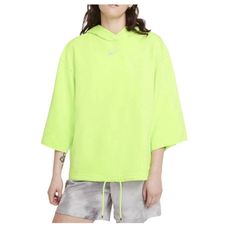 Brand New With Tags Nike Icon Clash Oversized Abbreviated Sleeve Neon Green Hoodie Size Small Retails $65 Nike Women Sweatshirt, Nike Cropped Hoodie, Trying Too Hard, Green Hoodie, Short Sleeve Hoodie, Running Leggings, Nike Hoodie, Key Lime, Colorful Hoodies