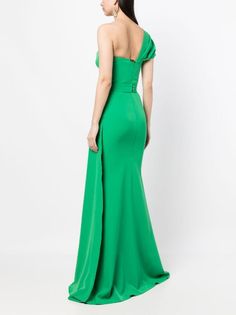 Rhea Costa one-shoulder Gathered Dress - Farfetch Green Pre-draped Maxi Evening Dress, Green One-shoulder Evening Gown, Green Off-shoulder Cocktail Maxi Dress, Green Strapless Maxi Dress For Gala, Green Off-shoulder Cocktail Evening Dress, Green One Shoulder Dress With Asymmetrical Neckline For Evening, One-shoulder Green Evening Dress, Green One-shoulder Gown For Gala, Green One-shoulder Floor-length Evening Dress