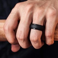 Rei Outdoors Sports Soft Wedding Band Men Silicone Temporary Sport Activities Vocation Use Rings 7-12 Size Hypoallergenic Flexible Men Wedding Rubber Bands 8mm Food Grade Silicone Finger Ring Sz 10 Black, Silver/Gray Rubber Wedding Band, Silicone Wedding Band, Double Wedding Rings, Silicone Wedding Rings, Ring Man, Silicone Ring, Black Ring, Silicone Rings, Dream Engagement