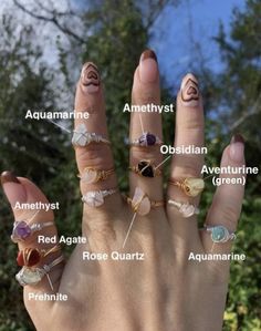 Crystal Wire Rings, Crystals Rings, Spiritual Ring, Crystal Wire Wrapped Ring, Rings Wire, Rings Crystal, Hippie Rings, Ring Crystal