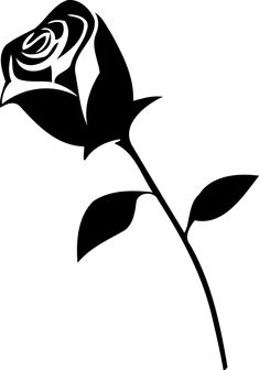 This silhouette cutout is made of black card stock and measures approximately 5” tall. Free Cricut Images, Flower Vector Art, Flower Silhouette, Craft Decor, Photos Of Lord Shiva, Rose Images, Rose Stem, Image Icon, Flower Leaf