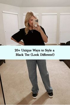 Discover simple and cute black t-shirt outfit ideas that are both aesthetic and effortlessly stylish, perfect for any occasion.