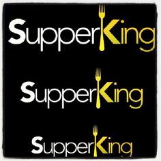 the words superking, supper king and supperking are written in yellow on black