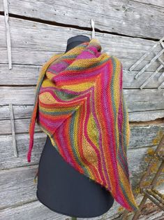 One Size Knit Shawl Knitting Pattern, Handmade Shawl Knitting Pattern For Winter, Handmade Knitting Pattern For Winter Shawl, Handmade Winter Shawl Knitting Pattern, Bohemian Shawl Knitting Pattern, One Size Knitted Shawl Made Of Yarn, One Size Knitted Yarn Shawl, Hand Knitted One Size Shawl Wrap, Knitted Yarn Shawl