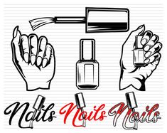 Nails Clipart, Nails Svg, Nails Brush, Nails Painted, Hand Nails, Girl Nails, Nails Makeup, Printing Machine, Girls Nails