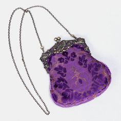 Chatelaine Purses | Shop Carpet Chatelaine & Wristlet Bags Classic Purple Evening Bag, Elegant Purple Handheld Bag, Elegant Purple Shoulder Bag, Elegant Purple Clutch Bag, Vintage Coin Purse Mobile Phone Bag For Everyday Use, Vintage Formal Mobile Phone Bag, Elegant Purple Bag Gift, Vintage Purple Bags For Formal Occasions, Purple Clutch Shoulder Bag For Formal Occasions