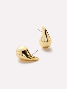 Affordable Statement Earrings By Zara, Gold Earrings Design, Earrings Design, Gold Statement Earrings, Gold Earrings Designs, Hailey Bieber, Letter Necklace, Online Jewelry Store, Watches Jewelry