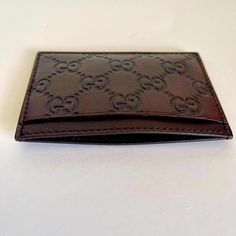 Upgrade Your Game With This Brand New Gucci Gg Bow Compact Signature Wallet Brown Leather Dimensions: 4.3” X 2.6” Inches (11 X 7,5 Cms) Still In The Plastic Envelope. Gucci Gift Box Included Gucci Rectangular Wallet With Rfid Blocking, Designer Gucci Wallet With Rfid Blocking, Gucci Brown Wallets With Interior Card Slots, Gucci Luxury Wallets With Rfid Blocking, Gucci Luxury Wallet With Rfid Blocking, Brown Gucci Wallets With Interior Card Slots, Luxury Gucci Wallet With Rfid Blocking, Gucci Brown Formal Wallet, Formal Brown Gucci Wallet